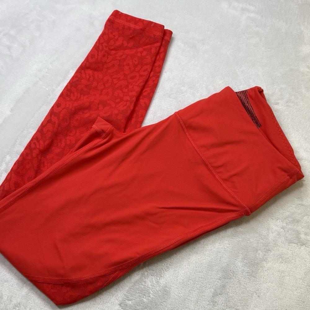 Victoria Sport Knockout Burgundy Red Mesh Athletic Leggings Women's M VSX‎